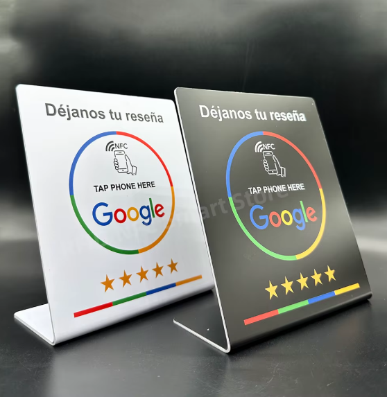 Soporte NFC 13.56 MHz para reseñas Google de mesa